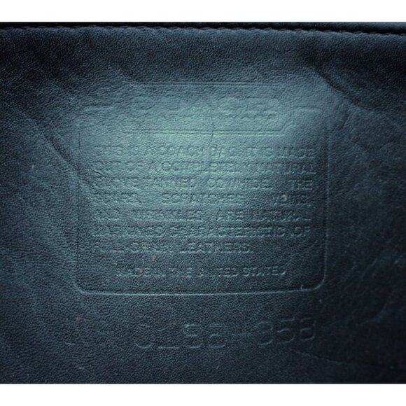 Coach Vintage - Lenox Crossbody Bag 9918, Black + Brass - USA 1980s - Picture 3 of 12